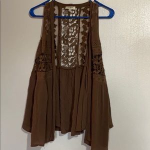 Brown cardigan